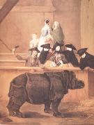 Exhibition of a Rhinoceros at Venice (nn03) Pietro Longhi